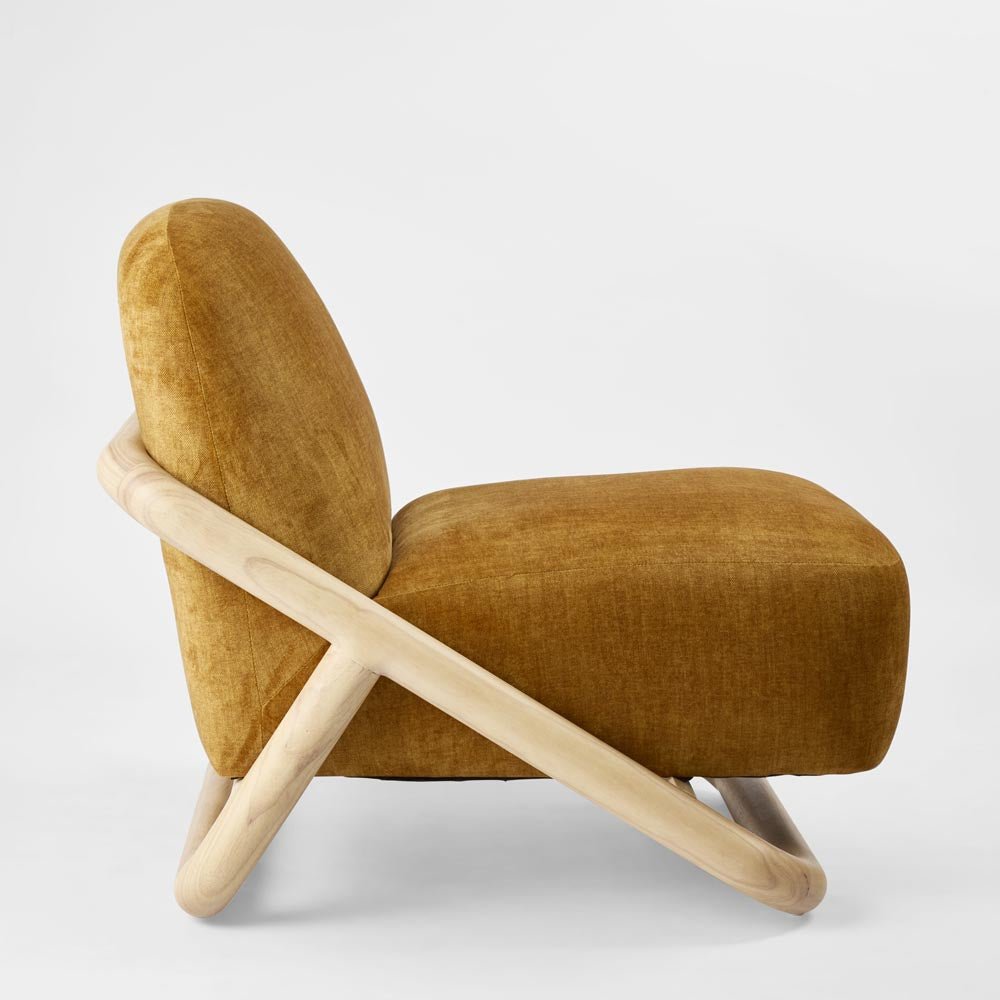 Rhodes Accent Armchair Mustard | Luxury home decor and furniture by Home Decor & Co