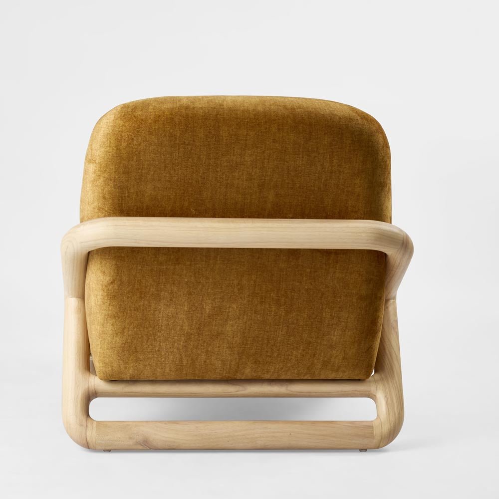 Rhodes Accent Armchair Mustard | Luxury home decor and furniture by Home Decor & Co