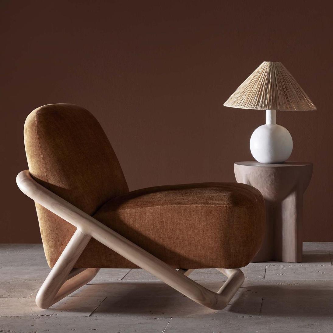 Rhodes Accent Armchair Mustard | Luxury home decor and furniture by Home Decor & Co