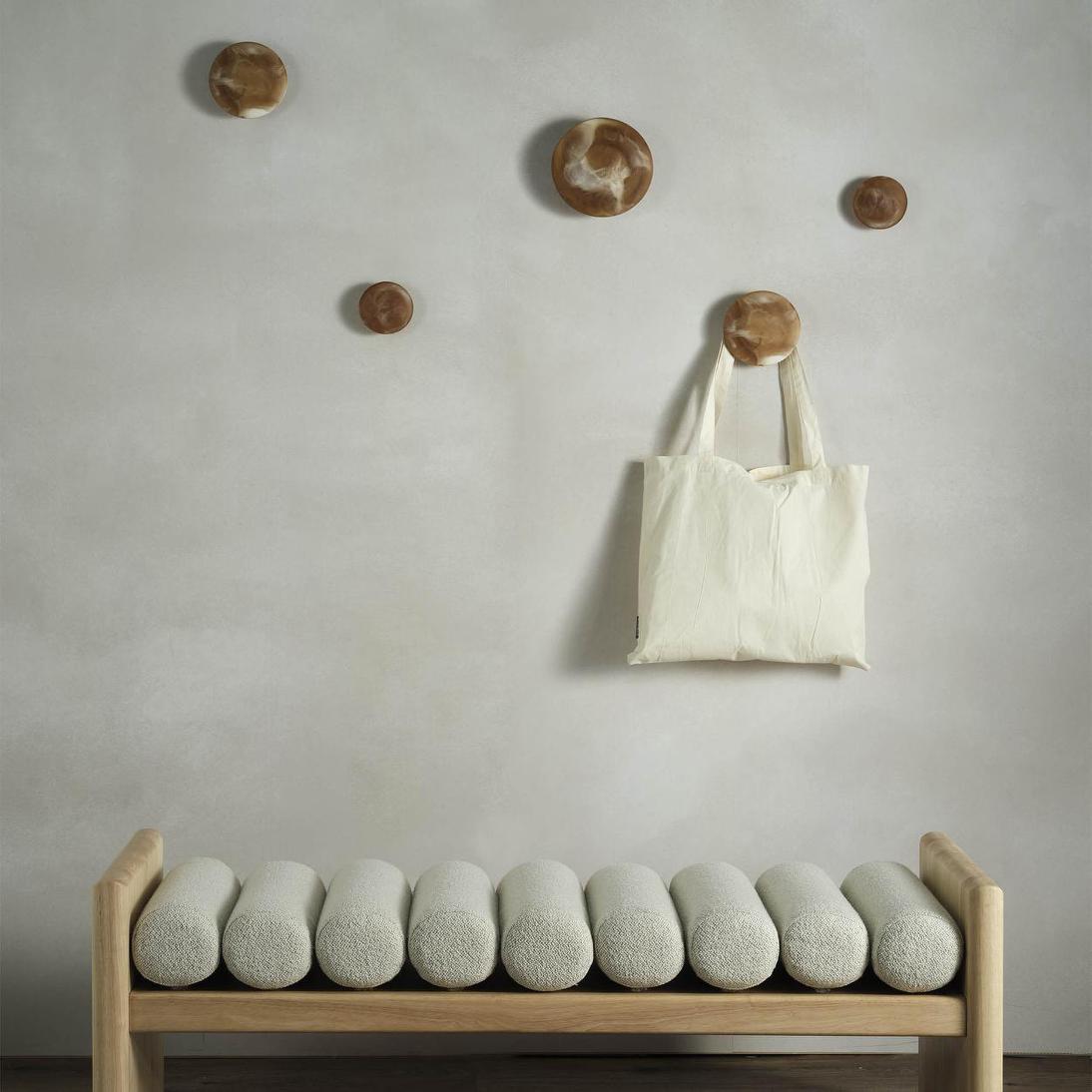 Ava Bench Seat Ivory & Natural | Luxury home decor and furniture by Home Decor & Co