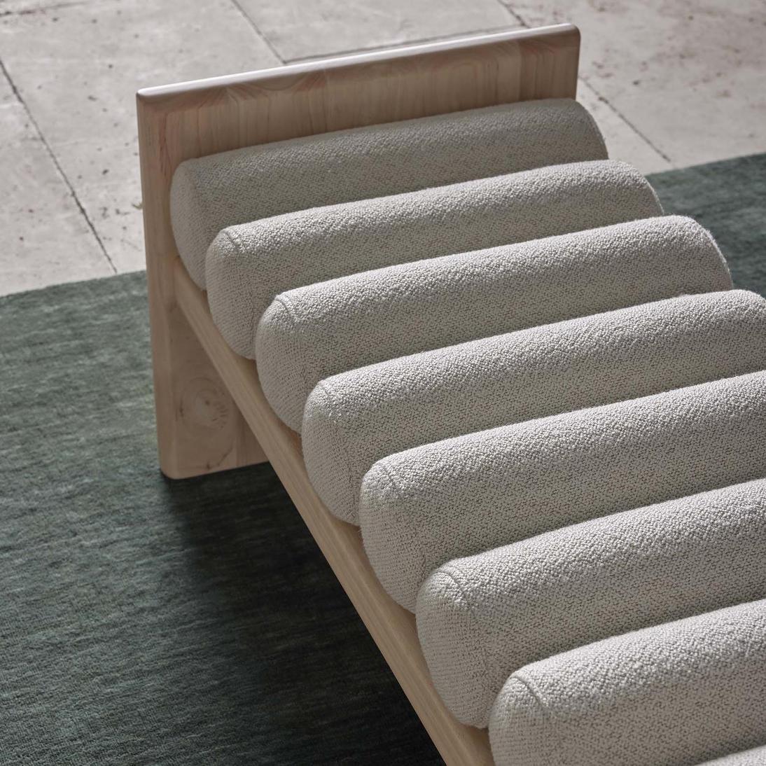 Ava Bench Seat Ivory & Natural | Luxury home decor and furniture by Home Decor & Co