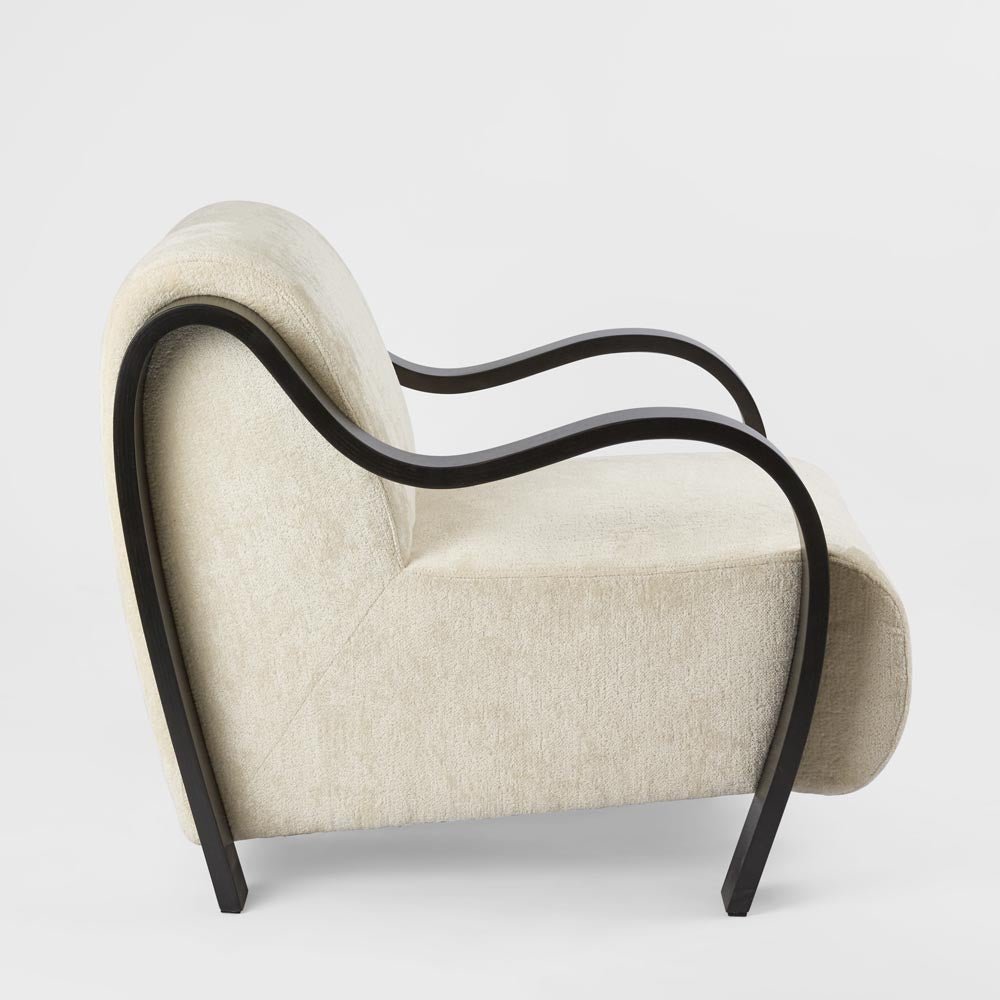 Apollo Armchair Ivory & Black | Luxury home decor and furniture by Home Decor & Co