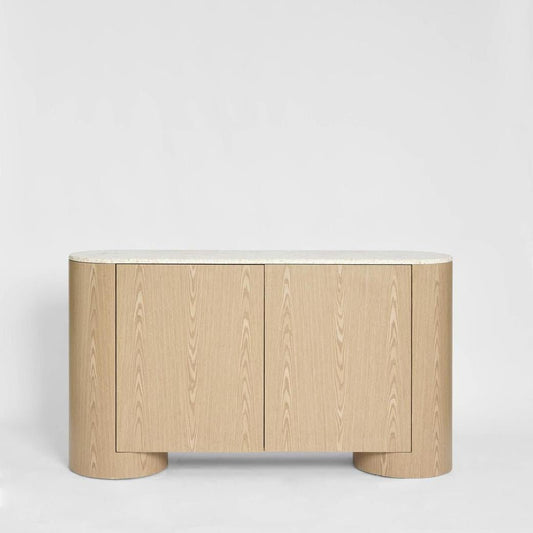 Arlo Buffet Light Oak & Terrazzo | Luxury home decor and furniture by Home Decor & Co