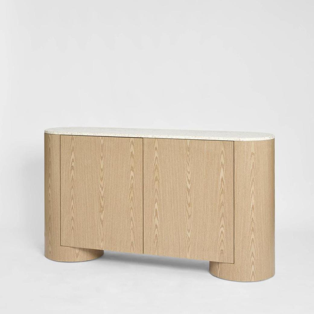Arlo Buffet Light Oak & Terrazzo | Luxury home decor and furniture by Home Decor & Co