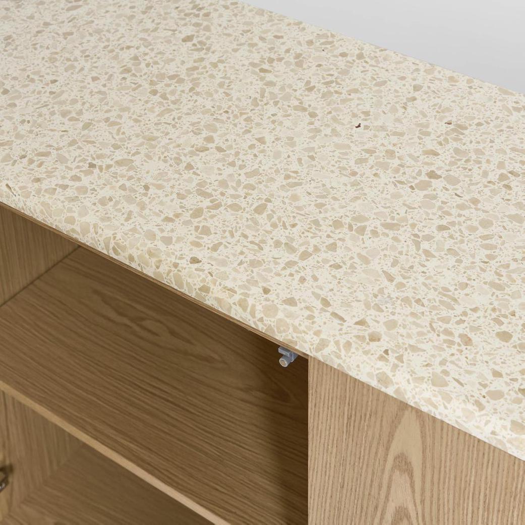 Arlo Buffet Light Oak & Terrazzo | Luxury home decor and furniture by Home Decor & Co