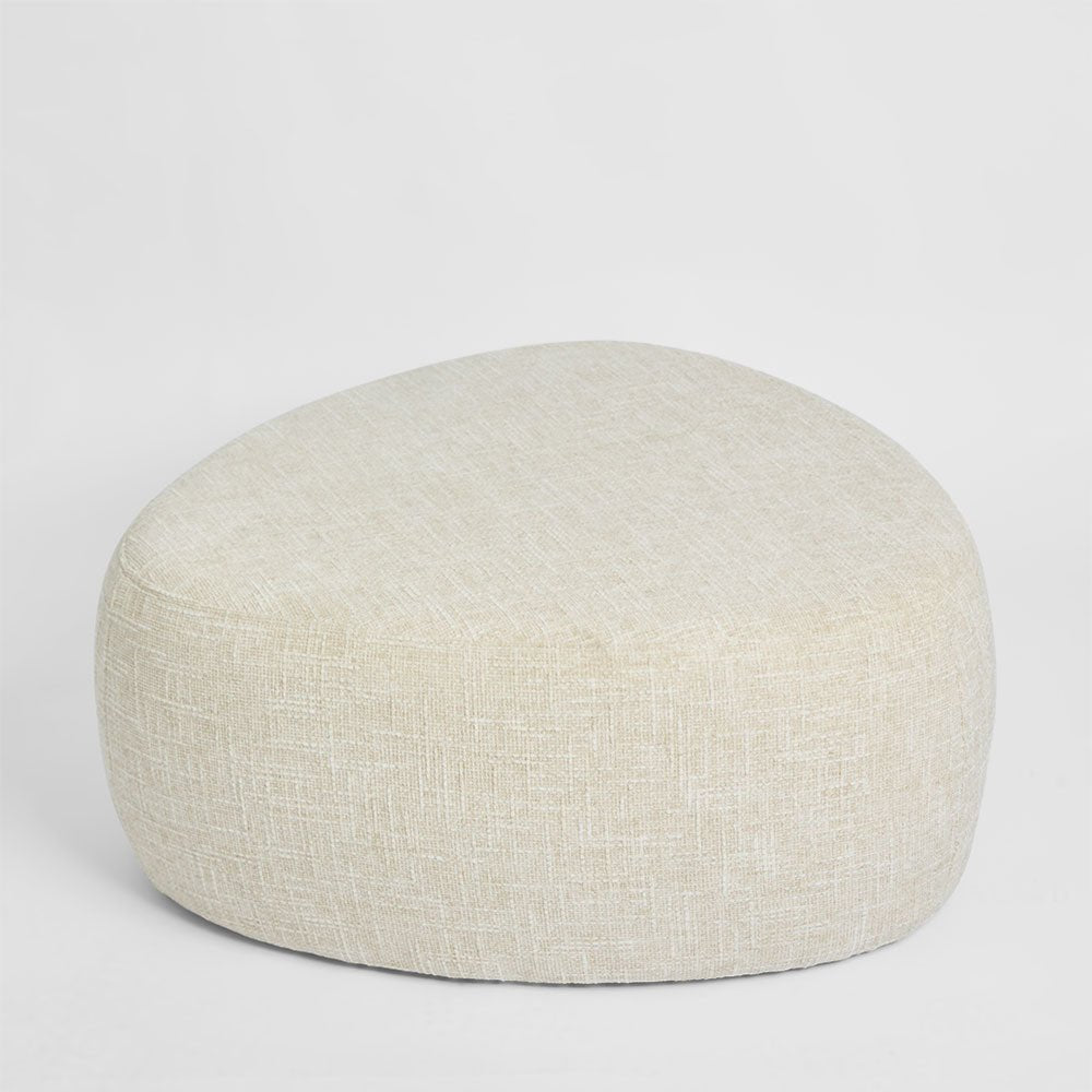 Pebble Large Ottoman Natural | Luxury home decor and furniture by Home Decor & Co