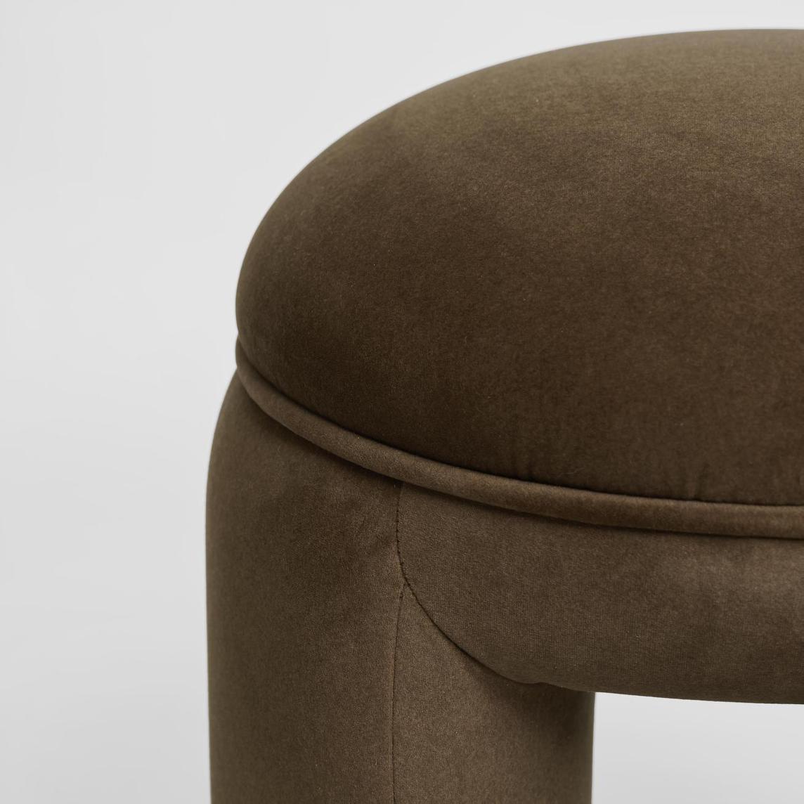 Harper Ottoman Gingerbread | Luxury home decor and furniture by Home Decor & Co