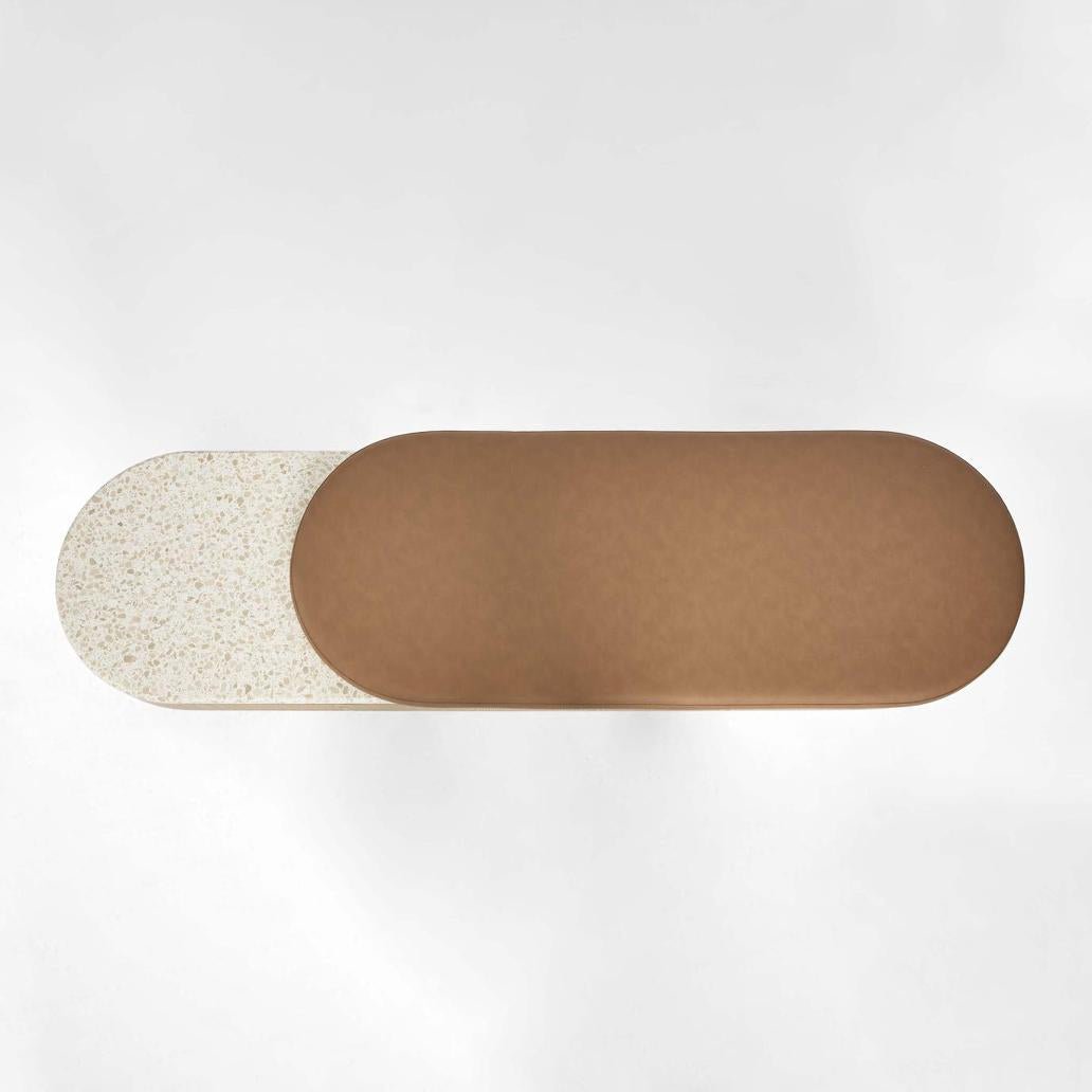 Arlo Bench Light Oak & Terrazzo | Luxury home decor and furniture by Home Decor & Co