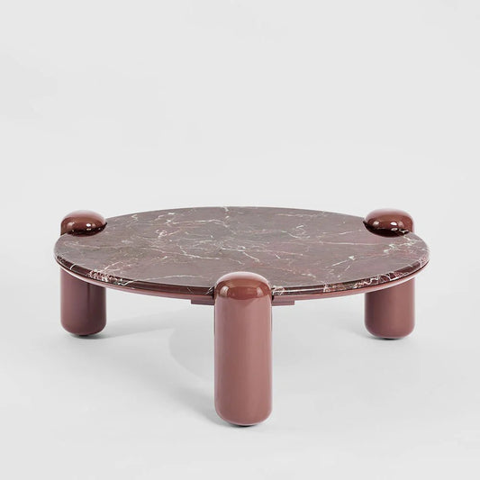 Nobo Coffee Table Large Matt Red Vein Marble/High Gloss | Luxury home decor and furniture by Home Decor & Co