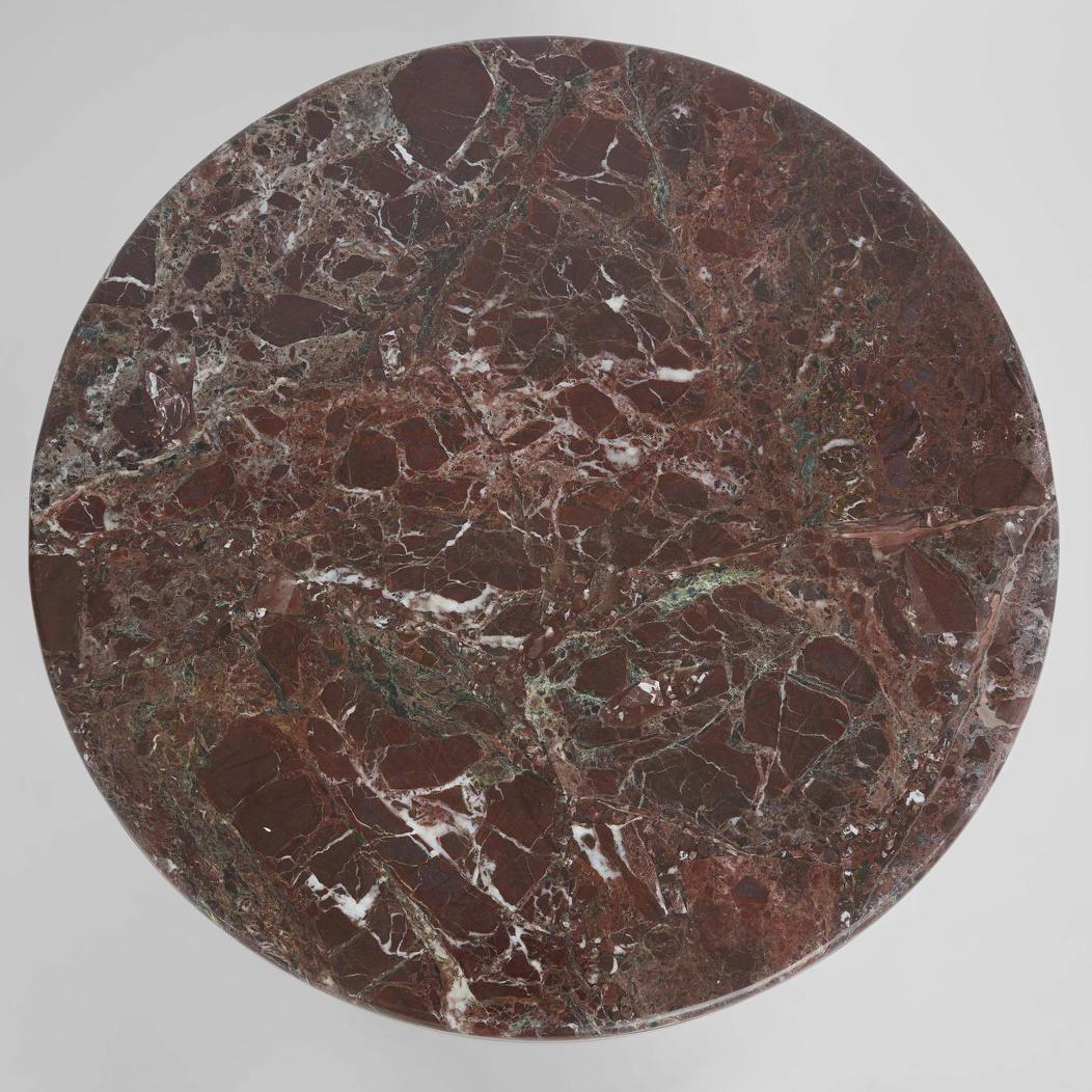 Nobo Bedside Matt Red Vein Marble/High Gloss | Luxury home decor and furniture by Home Decor & Co