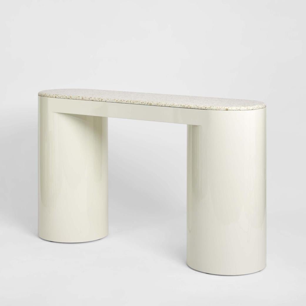 Sable Console Terrazzo Stone/High Gloss | Luxury home decor and furniture by Home Decor & Co