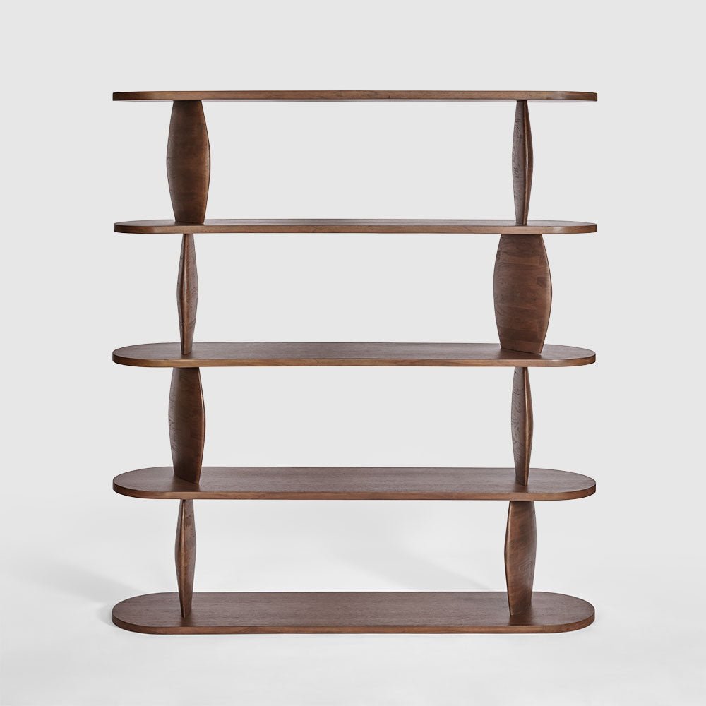 Pebble Shelf Dark Walnut | Luxury home decor and furniture by Home Decor & Co