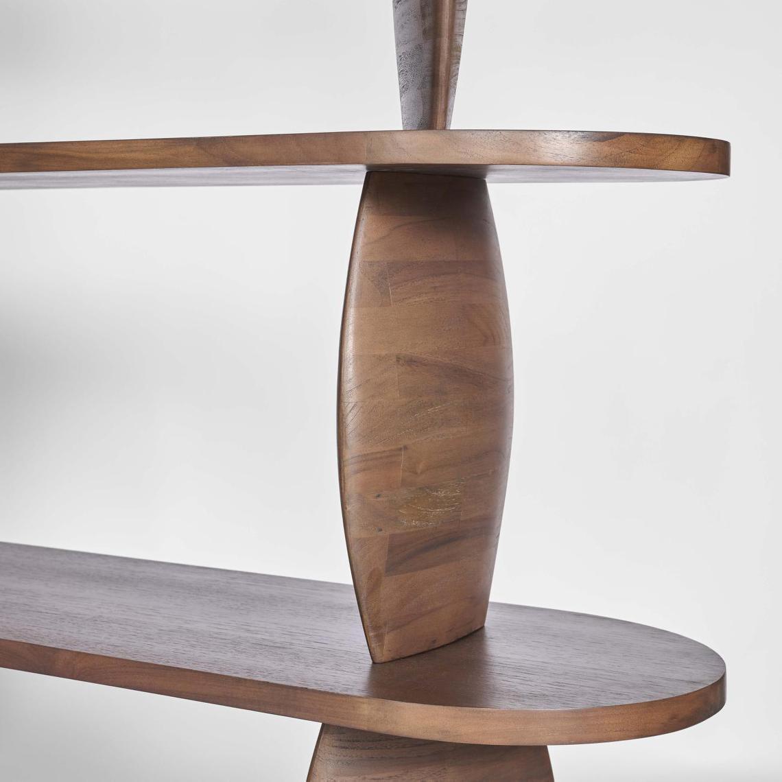 Pebble Shelf Dark Walnut | Luxury home decor and furniture by Home Decor & Co