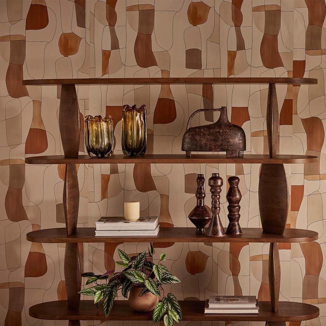 Pebble Shelf Dark Walnut | Luxury home decor and furniture by Home Decor & Co