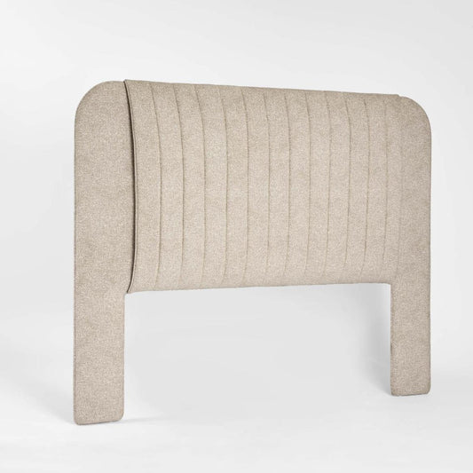 Clara Queen Bedhead Oatmeal | Luxury home decor and furniture by Home Decor & Co