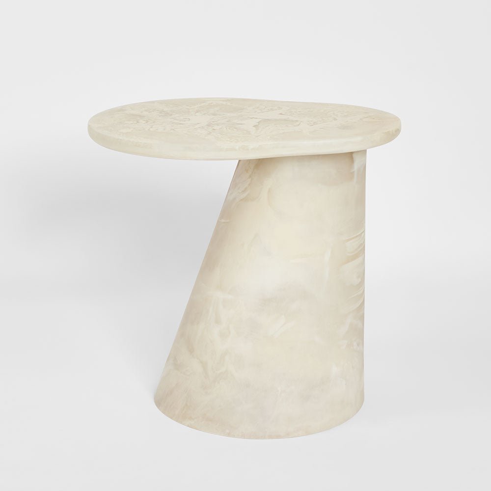 Cloud Resin Side Table White | Luxury home decor and furniture by Home Decor & Co