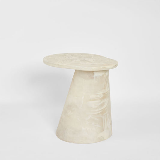 Cloud Resin Side Table White | Luxury home decor and furniture by Home Decor & Co