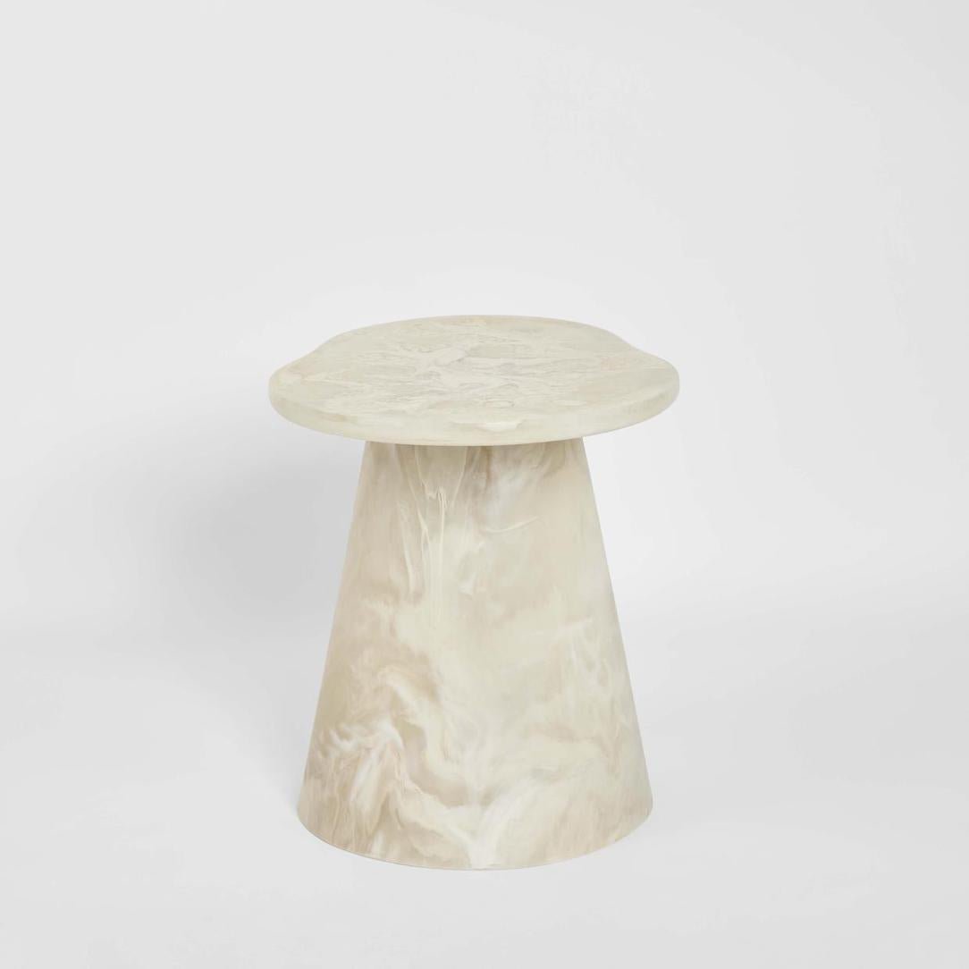 Cloud Resin Side Table White | Luxury home decor and furniture by Home Decor & Co