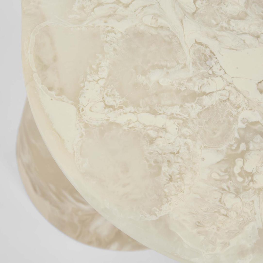 Cloud Resin Side Table White | Luxury home decor and furniture by Home Decor & Co