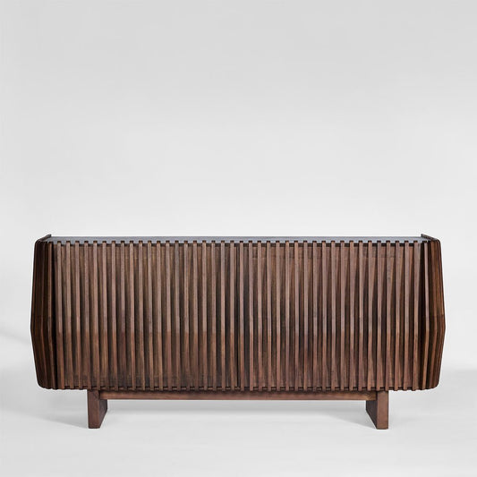 Bow 2 Door Buffet Dark Walnut | Luxury home decor and furniture by Home Decor & Co