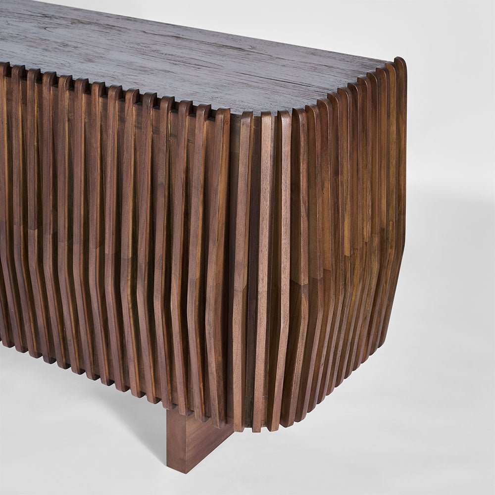 Bow 2 Door Buffet Dark Walnut | Luxury home decor and furniture by Home Decor & Co
