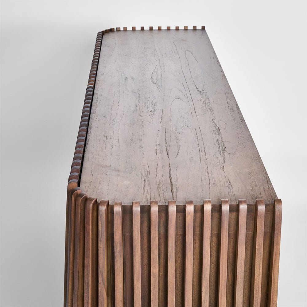Bow 2 Door Buffet Dark Walnut | Luxury home decor and furniture by Home Decor & Co