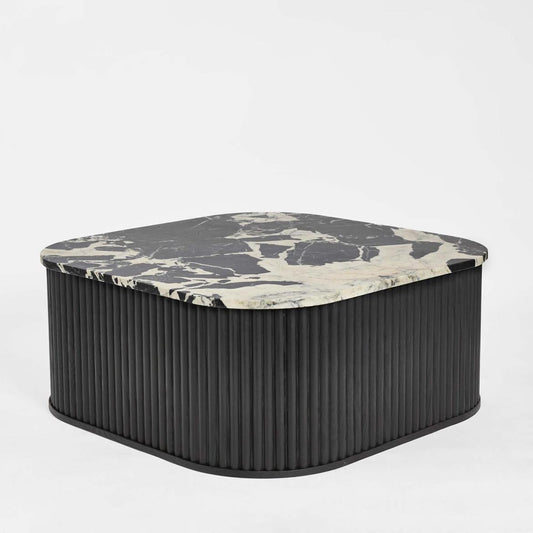 Noir Marble & Black Oak Coffee Table | Luxury home decor and furniture by Home Decor & Co