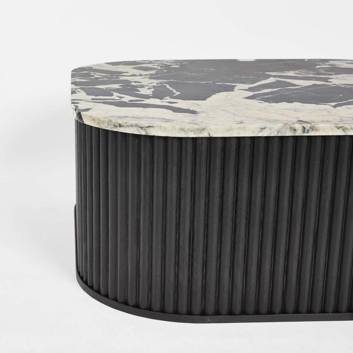 Noir Marble & Black Oak Coffee Table | Luxury home decor and furniture by Home Decor & Co