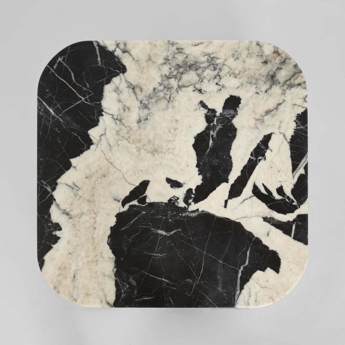 Noir Marble & Black Oak Side Table | Luxury home decor and furniture by Home Decor & Co