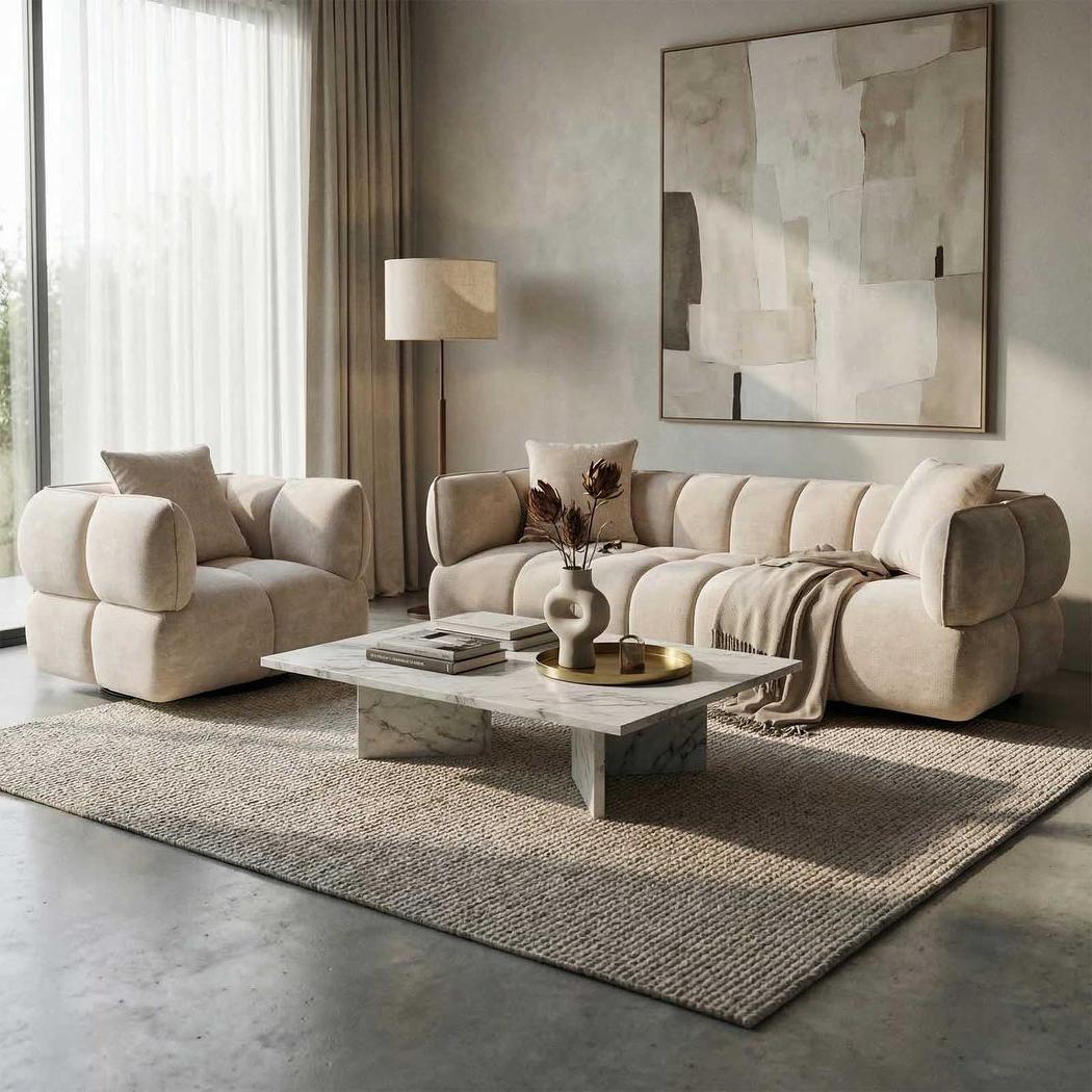 Piper Swivel Armchair Cream
