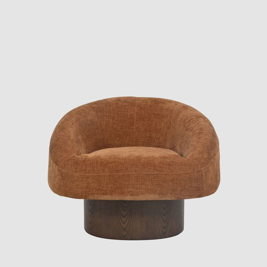 Finn Swivel Armchair Sienna Brown | Luxury home decor and furniture by Home Decor & Co