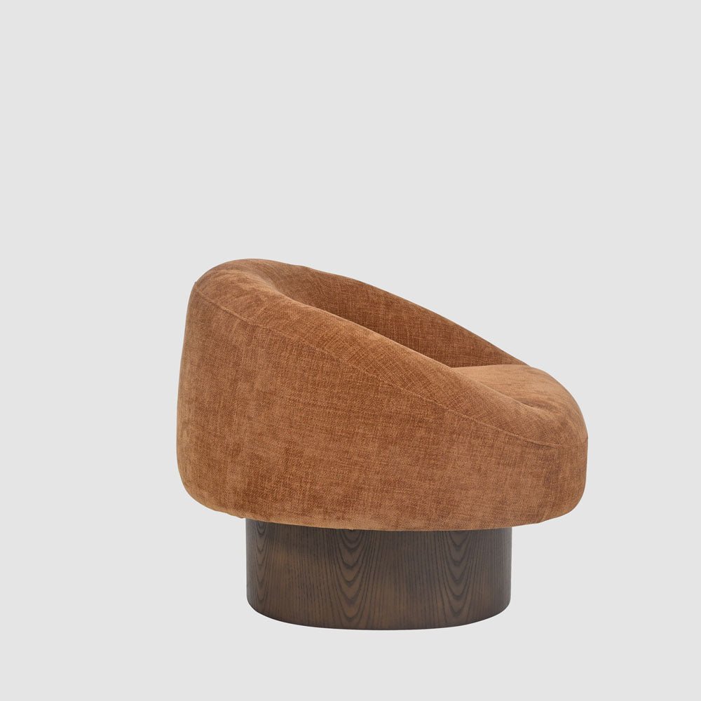 Finn Swivel Armchair Sienna Brown | Luxury home decor and furniture by Home Decor & Co