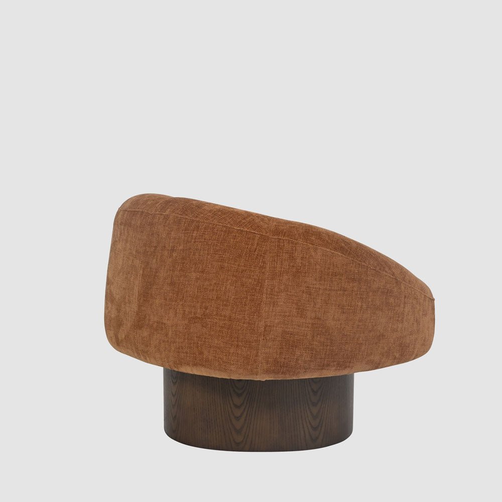 Finn Swivel Armchair Sienna Brown | Luxury home decor and furniture by Home Decor & Co