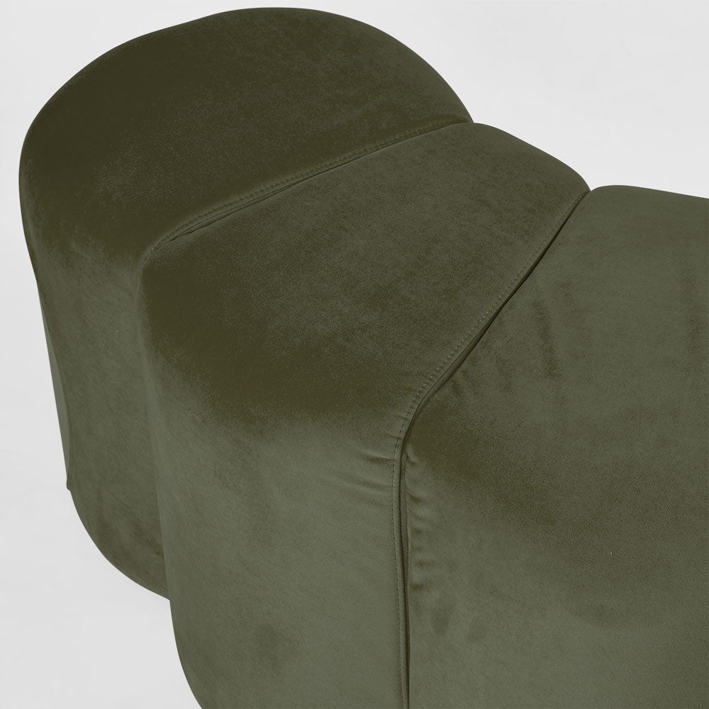 Ridge Bench Ottoman Olive | Luxury home decor and furniture by Home Decor & Co