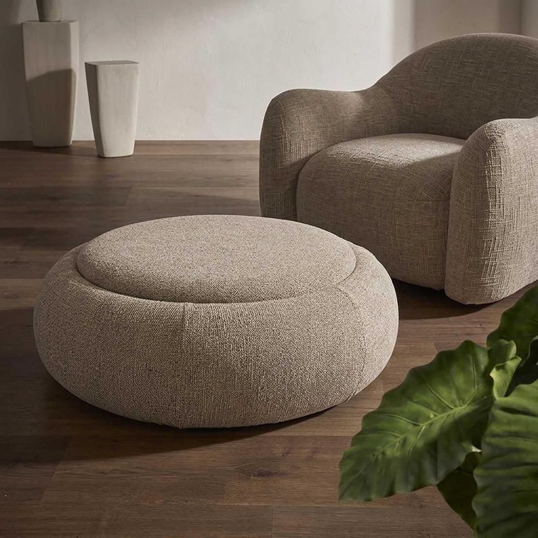 Cove Coffee Table/Storage Ottoman Oak/Brown
