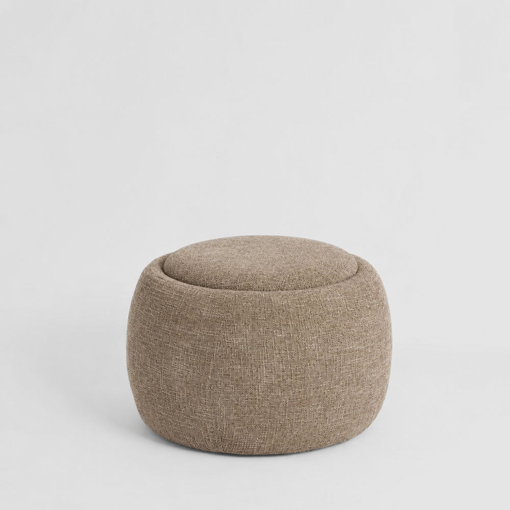 Cove Side Table/Storage Ottoman Oak/Brown