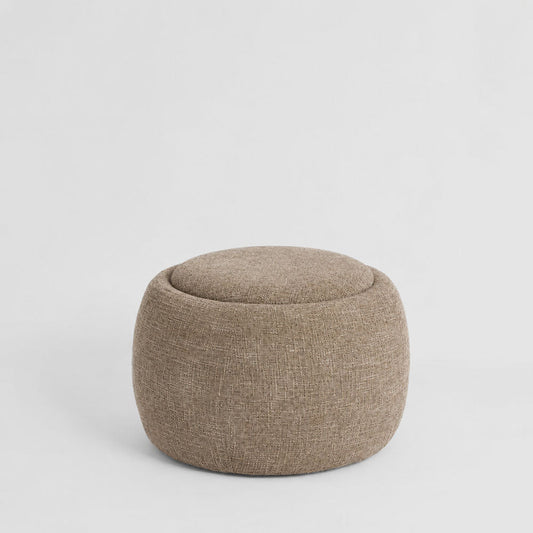 Cove Side Table/Storage Ottoman Oak/Brown
