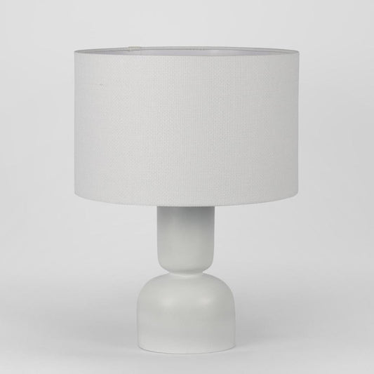 Clem Lamp Small White with Shade | Luxury home decor and furniture by Home Decor & Co