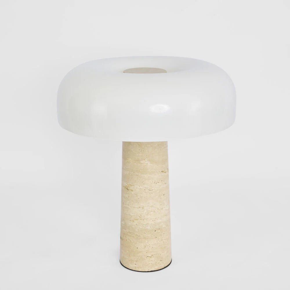 Morel Table Lamp Travertine | Luxury home decor and furniture by Home Decor & Co