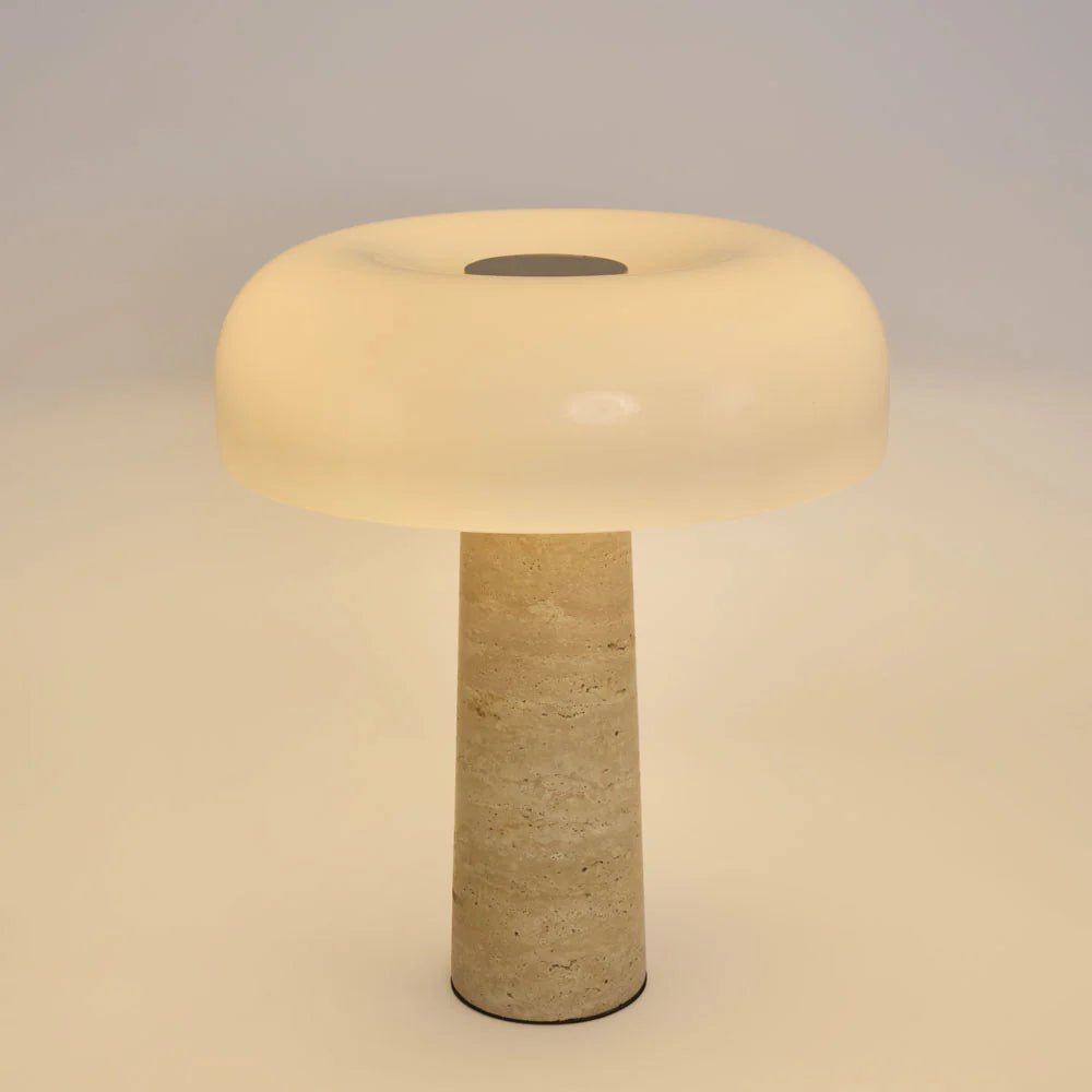 Morel Table Lamp Travertine | Luxury home decor and furniture by Home Decor & Co