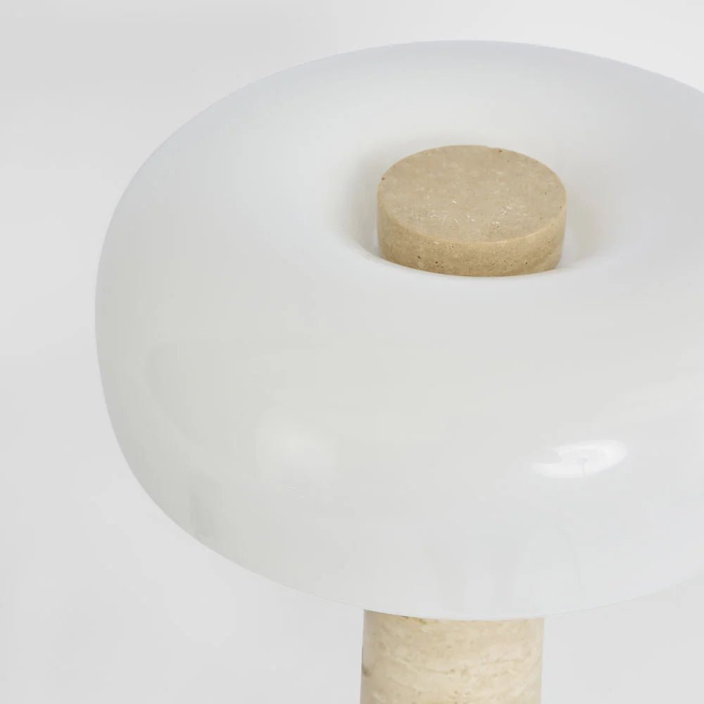 Morel Table Lamp Travertine | Luxury home decor and furniture by Home Decor & Co