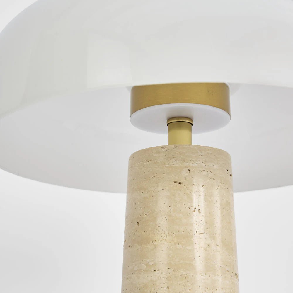 Morel Table Lamp Travertine | Luxury home decor and furniture by Home Decor & Co