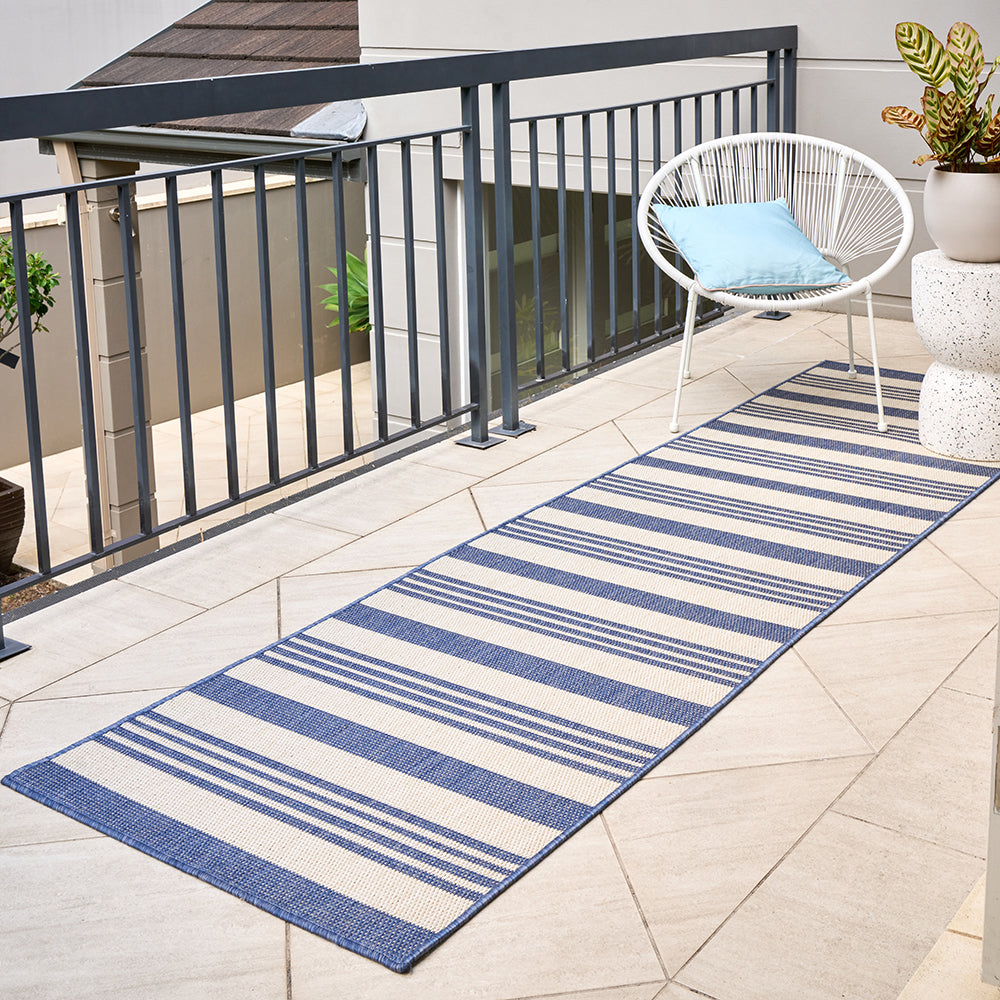 Newport Alvi Blue Runner Rug