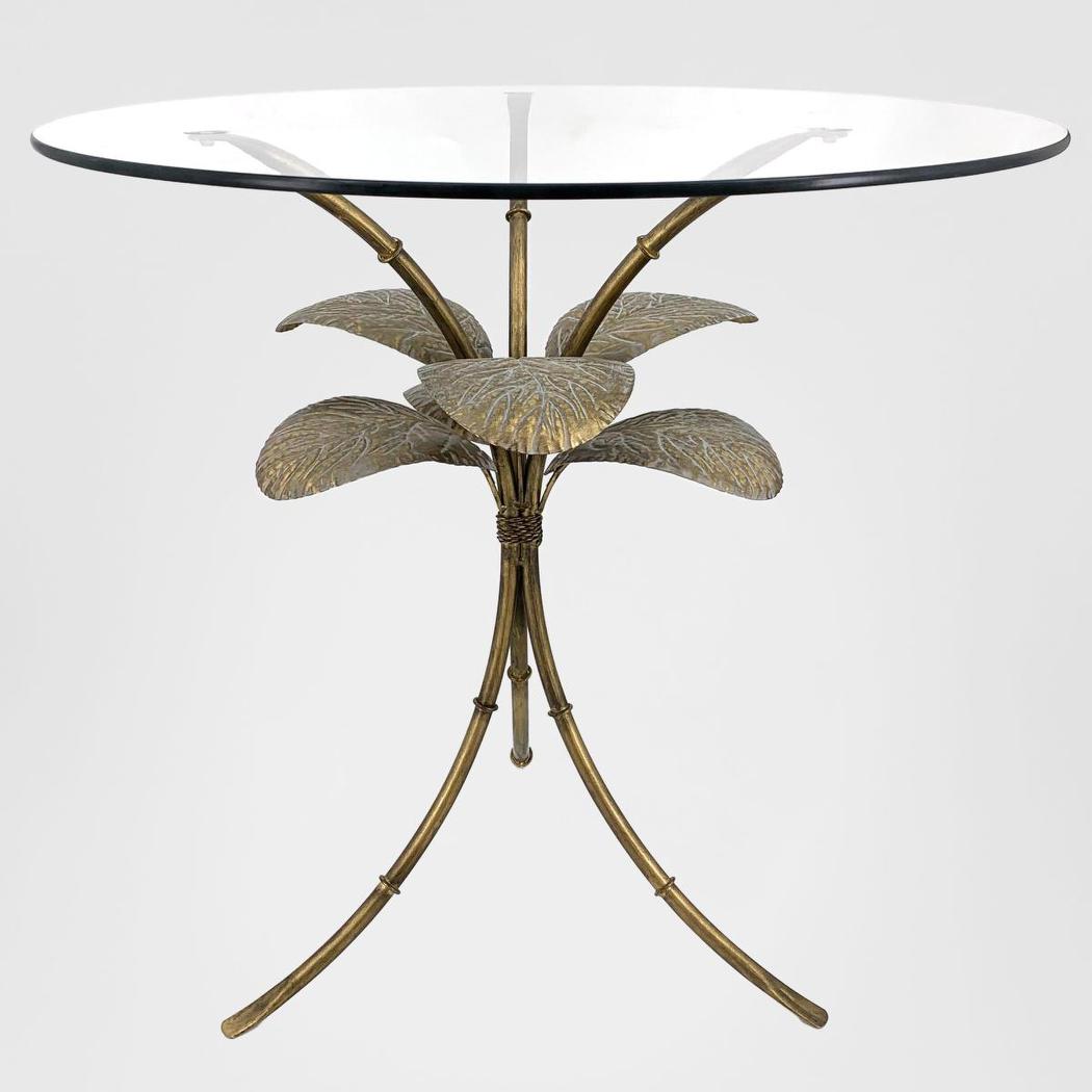 Amari Gold Leaf Side Table