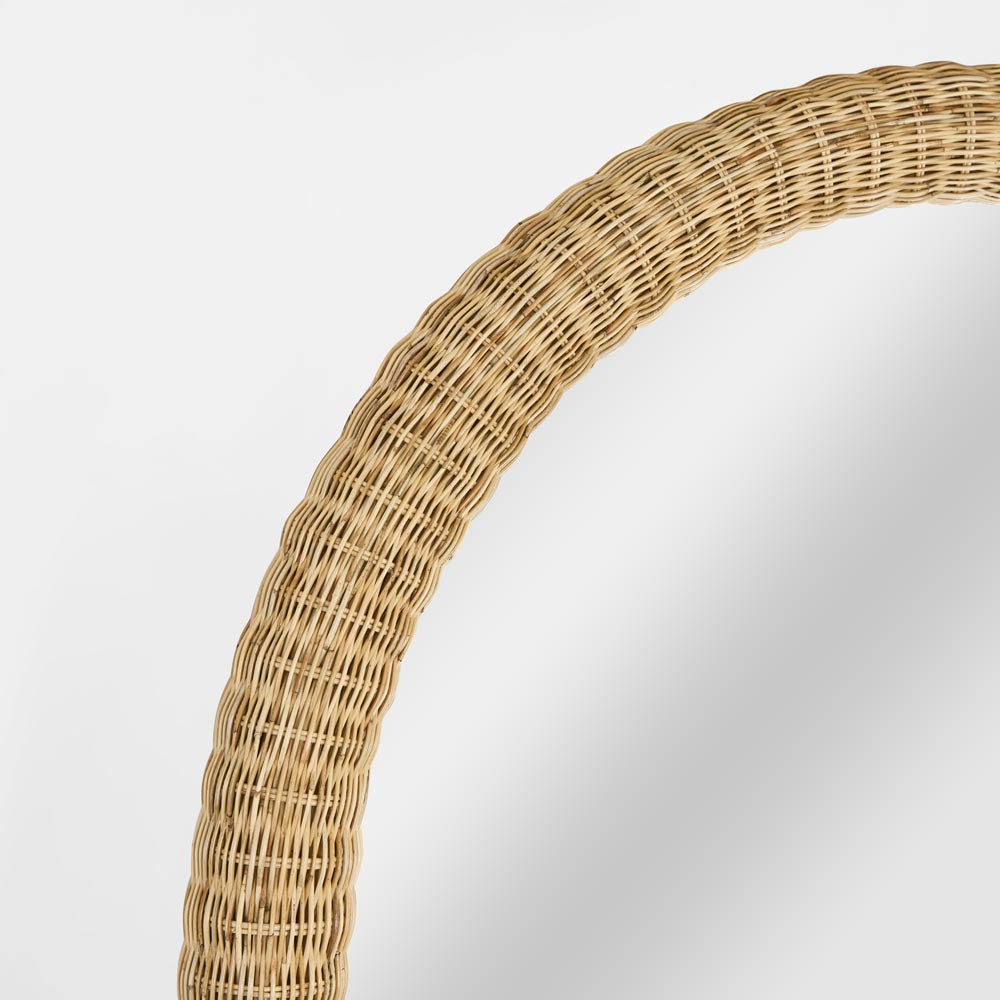 Long Island Mirror Arch Rattan