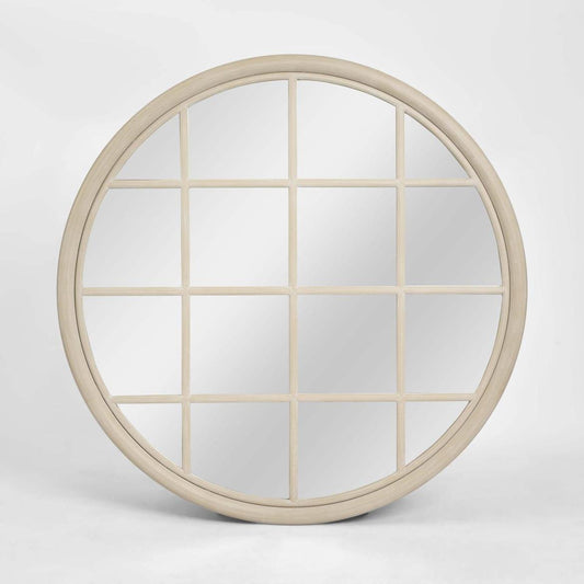 Hamptons Round Mirror 1.2x1.2m Natural | Luxury home decor and furniture by Home Decor & Co