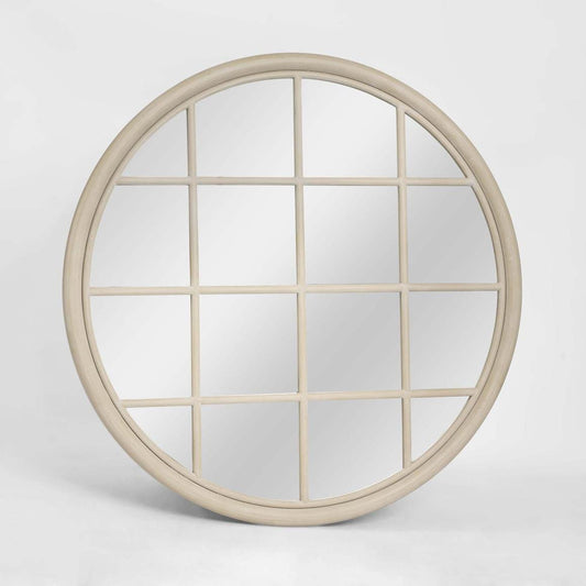 Hamptons Round Mirror 1.2x1.2m Natural | Luxury home decor and furniture by Home Decor & Co