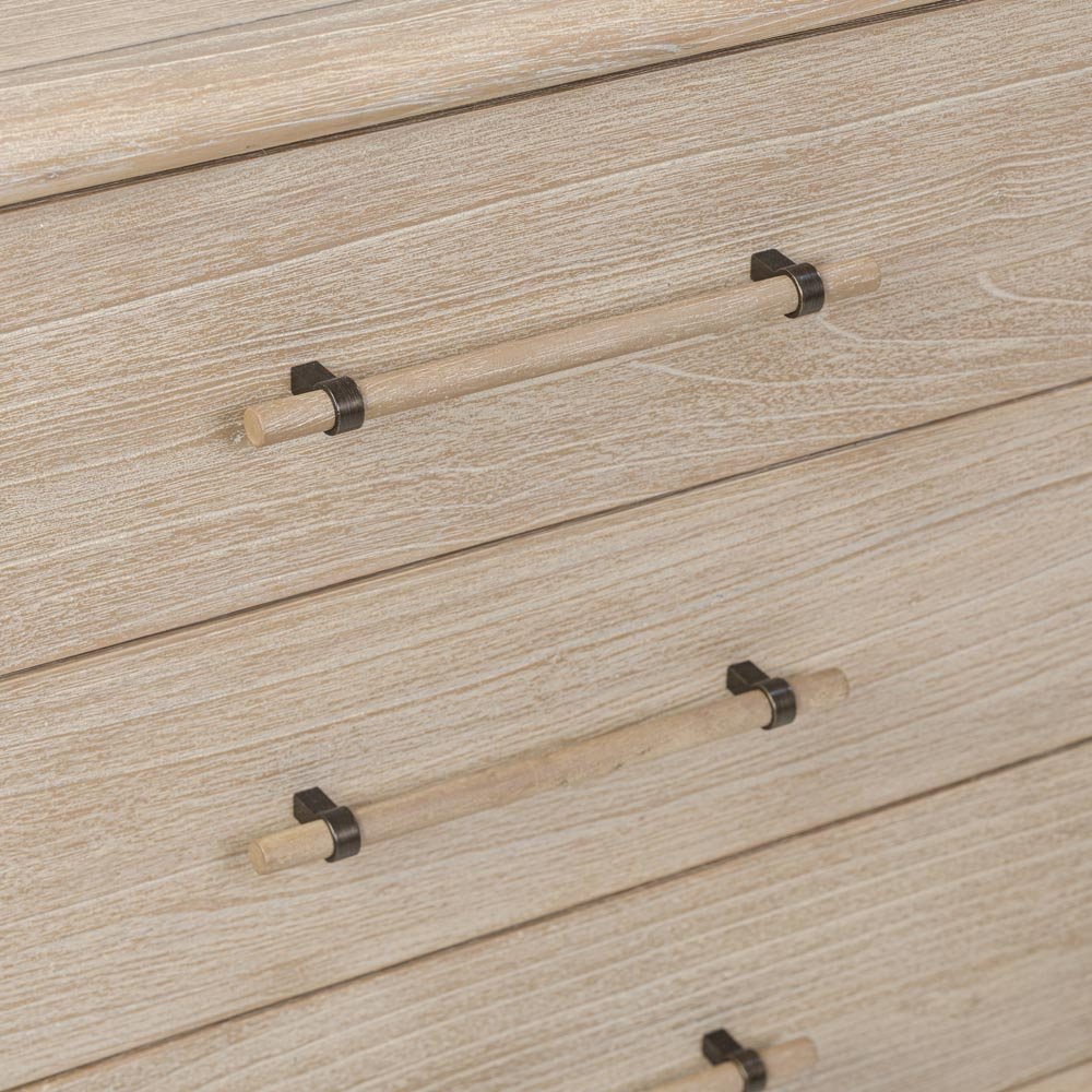 Bayview Dresser 6 Drawer Natural Whitewash | Luxury home decor and furniture by Home Decor & Co