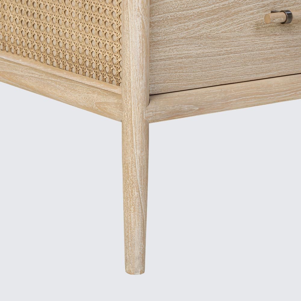 Bayview Dresser 6 Drawer Natural Whitewash | Luxury home decor and furniture by Home Decor & Co
