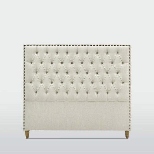 Queenscliff Tufted Bedhead Queen Beige